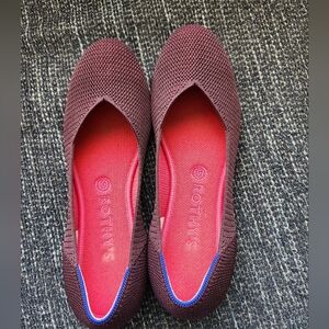Rothy's Berry Lattice Flats Size 10